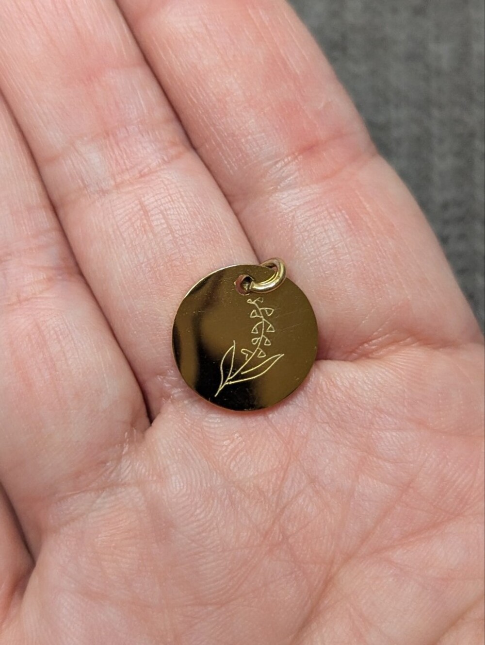 FREE W PURCHASE May Flower Charm